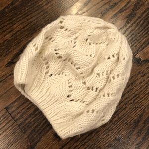 Ivory Knit Hat - Gap - One Size